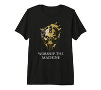 Adore The Machine Tech Skull Future Mechanical Technology T-Shirt Haut de Gamme