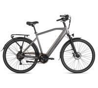 ADORE Vélo Ville Electrique 28" Alu CV-190 Moteur arrière 45NM / 12,8h Gris 178E