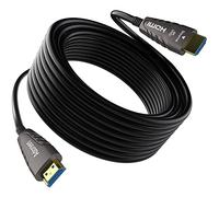 Adoreen Câble HDMI 2.1 à fibre optique 8K pour HDR dynamique 8K @ 60Hz 4K @ 120Hz 2K @ 240Hz eARC HDCP2.2&2.3 4:4 3D, compatible PS5/PS4, TV Ultra HD 7,62 m