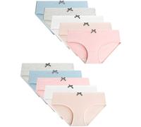 Adorel Culotte Coton Slip Uni sous-vêtement Fille Lot de 10 Noeud, Panda 10-11 Ans (Taille Fabricant: M)