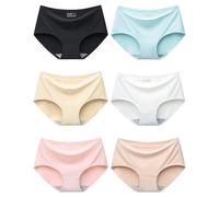 Adorel Culotte sans Couture Calecon sous-Vetements pour Adolescente Fille Lot de 6 Couleur de Base 12-14 Ans (Taille du Fabricant L)