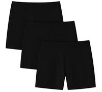 Adorel Shorts Été Cycliste Short Legging Pantalon Coton Enfant Fille Lot de 3 Noir 10-12 Ans (Taille du Fabricant 150)