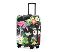 Adorila Housse de protection de bagage de voyage pour bagages de 55,9 à 61 cm, housses lavables pour bagages, housses de protection approuvées par la TSA (taille M, flamant de la jungle), flamant de