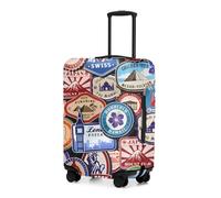 Adorila Housse de protection pour bagage de voyage, housse de protection élastique lavable, pour bagage de 55,9 à 63,5 cm (marque ronde, taille M), Marque ronde, M