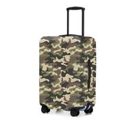 Adorila Housse de protection pour bagage de voyage, housse de protection élastique lavable, pour bagages de 66 à 71,1 cm (camouflage forêt, taille L), Camouflage forêt marron, L