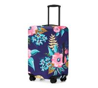 Adorila Housse de protection pour bagages de voyage, housse de protection élastique lavable, Langue bleue, L