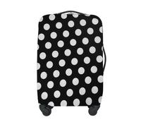 Adorila Housse de protection pour valise, élastique, lavable, Motif pois, M