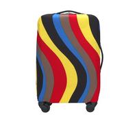 Adorila Housse de Protection pour Valise, Lavable, élastique, Vague colorée, S