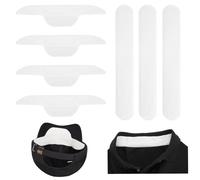 Adorila Lot de 100 coussinets de protection jetables pour col - Autocollant invisible - Absorbant la transpiration - Pour chapeaux, chemises et poignets - Pour homme et femme