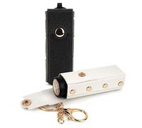Adorila Lot de 2 étuis à lèvres en cuir souple pour femme (noir et blanc)