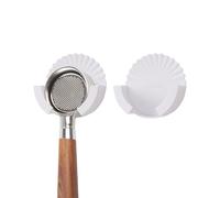 Adorila Lot de 2 porte-filtres à expresso - Support mural autocollant pour porte-filtre de 51 mm, 54 mm, 58 mm (blanc)