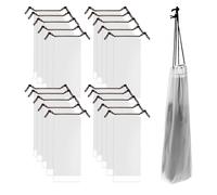 Adorila Lot de 20 sacs pour parapluies humides, imperméables et pliables, réutilisables et translucides pour la maison, le bureau, le rangement en plein air