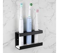 Adorila Porte-Brosse à Dents électrique Mural pour Salle de Bain, Support de Rangement Autocollant pour Brosse à Dents avec Plat de diatomite, Compatible avec Philips 4100, 5100, 6100, 6500, 7500,