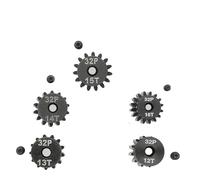 ADORLY Ensemble de pignons en acier 32P avec trou de 0,3 cm 12T 13T 14T 15T 16T avec clé hexagonale pour Traxxas Slash 2WD Tuyaux Rustler 4X4 VXL Slash 4X4 Bandit Nitro Stampede E Revo Maxx Upgrades