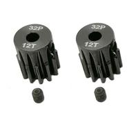 ADORLY Lot de 2 pignons à 12 dents en acier trempé 3942X (32 pas) pour pignon moteur Traxxas Slash Rrustler Stampede Raptor 4x4 VXL TRX-4 TRX-6 12T