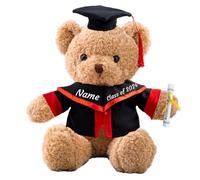 ADORSUN Nounours Personnalisé avec Texte Personnalisé, Nounours Personnalisé pour la Remise des Diplômes, Cadeau de Fin D'études pour Elle (30cm-Texte)