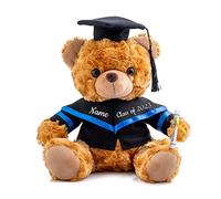 ADORSUN Nounours Personnalisé avec Texte Personnalisé, Nounours Personnalisé pour la Remise des Diplômes 2024, Cadeau de Fin D'études pour Elle 2024 (25 cm-Texte)