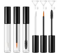 ADORTIFY - Lot de 6 tubes de mascara vides pour huile de ricin, tube de mascara de 10 ml, tube eyeliner et tube de gloss à lèvres