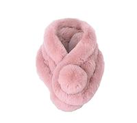 ADOSSAC Echarpe Hiver Chaude Femme Écharpe à Fausse fourrure de Couleur Pure Écharpe Femme Tour de Cou Chaud Foulard Foulard épais pour femmes Super doux et confortable, Cadeau pour petite amie