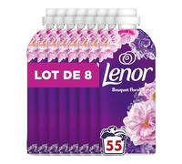 Adoucissant Lenor 440 (55 x 8) lavages, Bouquet floral, 24H De Fraîcheur Relaxante, Avec Une Touche D’Huiles Essentielles