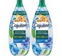 Adoucissant linge liquide Fraîcheur Céleste Origines conçu cycle court adapté même à laine et soie,testé,1,254L(Lot de 2)