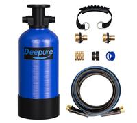 Adoucisseur d'eau portable avec aspiration instantanée de sel, capacité de 16 000 grains, adoucit l'eau dure pour camping-car, bateau, lavage de voiture