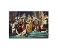 ADovz Impression sur toile représentant le couronnement de l'empereur Napoléon I Bonaparte par Jacques-Louis David 50 x 75 cm