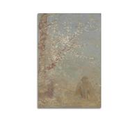 ADovz Impression sur toile The Red Tree par Odilon Redon Gifts - Décoration murale moderne - 40 x 60 cm