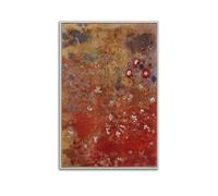 ADovz Odilon Redon Poster sur toile tableau noir rouge 20 x 30 cm