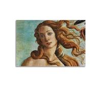 ADovz Poster La Naissance de Vénus par Sandro Botticelli - Impression sur toile - Décoration d'intérieur - Décoration moderne - Cadeau - 50 x 75 cm