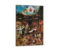 ADovz Poster The Last Judgement -01 par Hieronymus Bosch Gifts - Impression sur toile - Décoration murale moderne - 60 x 90 cm