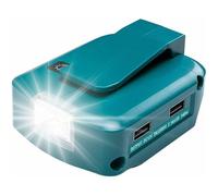 ADP05 Source d'alimentation pour Batterie au Lithium-ION Makita 14-18V Adaptateur de Chargeur de téléphone USB avec Deux Ports