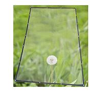 Adpavlix Imperméable à l'eau épaisse Feuille de Plastique, 130g/m² Bâche Transparente imperméable Anti-Pluie Résistante Aux Déchirures Windproof Toile de bâche Ultra légère