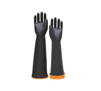 ADQPLXGWH Gants Longs et réutilisables résistants aux Produits Chimiques et aux acides forts. Gants en Latex.(45cm)