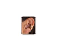 Adramata 5Pcs Ear Cuff Faux Piercing Oreille pour Femme Manchettes d'Oreille Hypoallergénique Clips Oreilles Non Percées Ajustable Boucle Oreille Sans Trou pour Cartilage Helix Plaqué Or/Argent