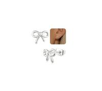 Adramata Boucles d'Oreilles Femme Argent 925 Hypoallergéniques Cartilage Hélix Piercing Oreille Étoile Nœud Papillon Croix Boucle d'Oreille Argent Or pour Femme Fille