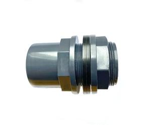 Adrenalin-Fishing PVC-U Passe-cuve 50mm 63x50x2'' avec 2 manchons à coller diamètre intérieur & diamètre extérieur 63mm incl. joint contre-écrou