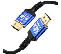 Adrenenjoyer 18Gbps Câble HDMI 3m avec Connecteurs de Préhension, 4K High Speed Ethernet 2.0 Flexible Cable, Soutien 4K@60Hz HDR,HDCP2.2,ARC,3D et CEC, pour HDTV/PS4/3/Xbox/Monitor/Projector etc