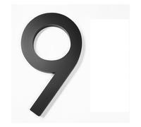 Adresse Grande Porte Alphabet Flottant Maison Numéro Lettres Signe #0-9 Chiffres Noirs 125mm(9)