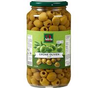 Adria Olives vertes en saumure dénoyautées en bocal d'Espagne 454g