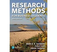 Adrian Thornhill Philip Lewis Mark Sau Research Methods for Business Stu (Poche)