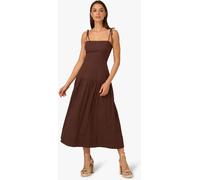 Adrianna Papell Adrianna By Adrianna Papell Brown Adrianna By Solid Dress Brown 14
