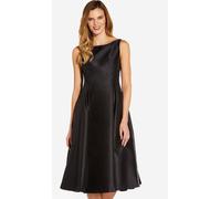 Adrianna Papell Adrianna Papell Black Tea Length Dress Black 6