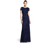 Adrianna Papell Adrianna Papell Blue Scoop Long Dress Blue EU 44 (UK 16)