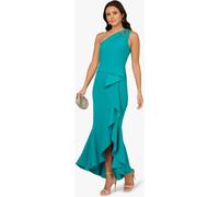 Adrianna Papell Adrianna Papell Green Studio Beaded Knit Crepe Gown Green 12