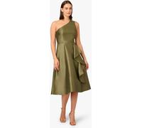 Adrianna Papell Adrianna Papell Green Studio One Shoulder Mikado Dress Green EU 36 (UK 8)