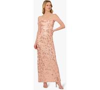 Adrianna Papell Adrianna Papell Pink Papell Studio Sequin Embroidery Gown Pink EU 38 (UK 10)