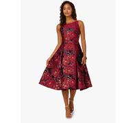 Adrianna Papell Adrianna Papell Red Boat Neck Dress Red 44