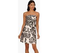 Adrianna Papell Adrianna Papell White Strapless Mikado Short Dress White EU 44 (UK 16)