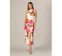 Adrianna Papell Robe Adrianna Papell imprimée en satin Écru EU 42 (UK 14)